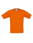B&C T-Shirt Exact 150 Baumwolle für Kinder, White 7/8 (122/128), BCTK300 – Orange