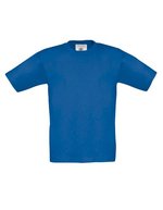 B&C T-Shirt Exact 150 Baumwolle für Kinder, White 1/2 (86/92), BCTK300 – Royal Blue