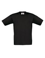 B&C T-Shirt Exact 190 aus Baumwolle für Kinder, White 3/4 (98/104), BCTK301 – Black