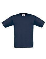 B&C T-Shirt Exact 190 aus Baumwolle für Kinder, White 3/4 (98/104), BCTK301 – Navy