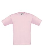 B&C T-Shirt Exact 190 aus Baumwolle für Kinder, White 3/4 (98/104), BCTK301 – Pink Sixties