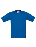 B&C T-Shirt Exact 190 aus Baumwolle für Kinder, White 3/4 (98/104), BCTK301 – Royal Blue