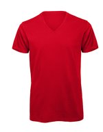B&C Inspire V T-Shirt aus Bio-Baumwolle, Black S, BCTM044 – Red