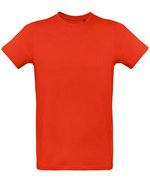 B&C Inspirational Plus T-Shirt aus Bio-Baumwolle, White S, BCTM048 – Fire Red