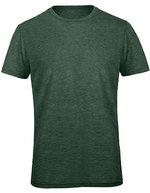 B&C Triblend T-Shirt mit Crewneck für Herren, Black M, BCTM055 – Heather Forest