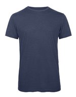 B&C Triblend T-Shirt mit Crewneck für Herren, Black M, BCTM055 – Heather Navy