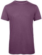 B&C Triblend T-Shirt mit Crewneck für Herren, Black M, BCTM055 – Heather Purple