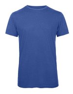 B&C Triblend T-Shirt mit Crewneck für Herren, Black M, BCTM055 – Heather Royal Blue