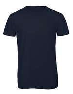 B&C Triblend T-Shirt mit Crewneck für Herren, Black M, BCTM055 – Navy