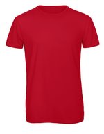 B&C Triblend T-Shirt mit Crewneck für Herren, Black M, BCTM055 – Red