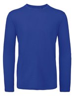 B&C Inspire Langarm-Shirt aus Bio-Baumwolle, White S, BCTM070 – Cobalt Blue