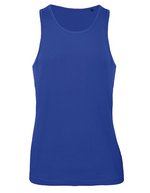 B&C Inspire Tank T-Shirt aus Bio-Baumwolle, White S, BCTM072 – Cobalt Blue
