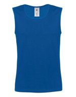 B&C Ärmelloses T-Shirt Vest Athletic Move, White M, BCTM200 – Royal Blue