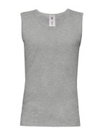 B&C Ärmelloses T-Shirt Vest Athletic Move, White M, BCTM200 – Sport Grey (Heather)