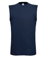B&C Ärmelloses T-Shirt Exact Move Baumwolle, Black S, BCTM201 – Navy