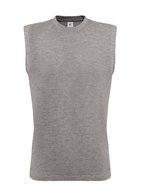 B&C Ärmelloses T-Shirt Exact Move Baumwolle, Black S, BCTM201 – Sport Grey (Heather)