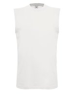 B&C Ärmelloses T-Shirt Exact Move Baumwolle, Black S, BCTM201 – White