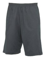 B&C Baumwoll-Shorts "Move" mit elastischem Bund, Black M, BCTM202 – Dark Grey (Solid)