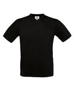 B&C T-Shirt Exact V-Neck aus Baumwolle, Black S, BCTU006 – Bild 2