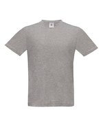 B&C T-Shirt Exact V-Neck aus Baumwolle, Black S, BCTU006 – Sport Grey (Heather)