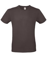B&C Basic T-Shirt #E150 aus Baumwolle, White L, BCTU01T – Bear Brown