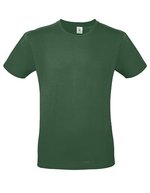 B&C Basic T-Shirt #E150 aus Baumwolle, White L, BCTU01T – Bottle Green