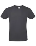 B&C Basic T-Shirt #E150 aus Baumwolle, Apricot XS, BCTU01T – Dark Grey (Solid)