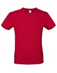 B&C Basic T-Shirt #E150 aus Baumwolle, Apricot XS, BCTU01T – Deep Red