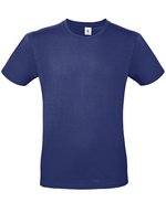 B&C Basic T-Shirt #E150 aus Baumwolle, White L, BCTU01T – Electric Blue
