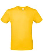B&C Basic T-Shirt #E150 aus Baumwolle, White L, BCTU01T – Gold