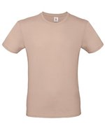 B&C Basic T-Shirt #E150 aus Baumwolle, White L, BCTU01T – Millennial Pink
