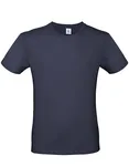 B&C Basic T-Shirt #E150 aus Baumwolle, Apricot XS, BCTU01T – Navy