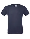 B&C Basic T-Shirt #E150 aus Baumwolle, Apricot XS, BCTU01T – Navy Blue