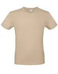 B&C Basic T-Shirt #E150 aus Baumwolle, Apricot XS, BCTU01T – Sand