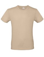 B&C Basic T-Shirt #E150 aus Baumwolle, White L, BCTU01T – Sand