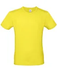 B&C Basic T-Shirt #E150 aus Baumwolle, Apricot XS, BCTU01T – Solar Yellow