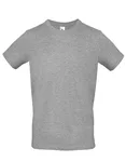 B&C Basic T-Shirt #E150 aus Baumwolle, Apricot XS, BCTU01T – Sport Grey (Heather)