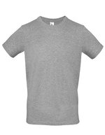 B&C Basic T-Shirt #E150 aus Baumwolle, White L, BCTU01T – Sport Grey (Heather)