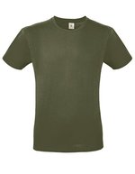 B&C Basic T-Shirt #E150 aus Baumwolle, White L, BCTU01T – Urban Khaki