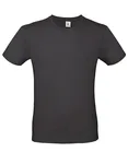 B&C Basic T-Shirt #E150 aus Baumwolle, Apricot XS, BCTU01T – Used Black