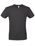 B&C Basic T-Shirt #E150 aus Baumwolle, White L, BCTU01T – Used Black
