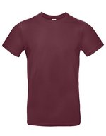 B&C Nachhaltiges Baumwoll-T-Shirt #E190 Rundhals, Apricot XS, BCTU03T – Burgundy