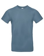 B&C Nachhaltiges Baumwoll-T-Shirt #E190 Rundhals, Apricot XS, BCTU03T – Stone Blue