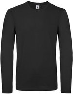 B&C Langarm-T-Shirt aus 100% Baumwolle, Bear Brown S, BCTU05T – Black