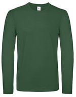 B&C Langarm-T-Shirt aus 100% Baumwolle, Bear Brown S, BCTU05T – Bottle Green