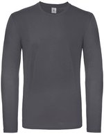 B&C Langarm-T-Shirt aus 100% Baumwolle, Bear Brown S, BCTU05T – Dark Grey (Solid)
