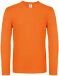 B&C Langarm-T-Shirt aus 100% Baumwolle, Bear Brown S, BCTU05T – Orange