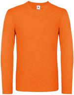 B&C Langarm-T-Shirt aus 100% Baumwolle, Bear Brown S, BCTU05T – Orange
