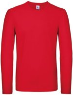 B&C Langarm-T-Shirt aus 100% Baumwolle, Bear Brown S, BCTU05T – Red
