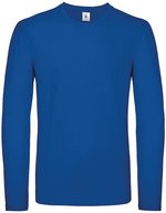 B&C Langarm-T-Shirt aus 100% Baumwolle, Bear Brown S, BCTU05T – Royal Blue